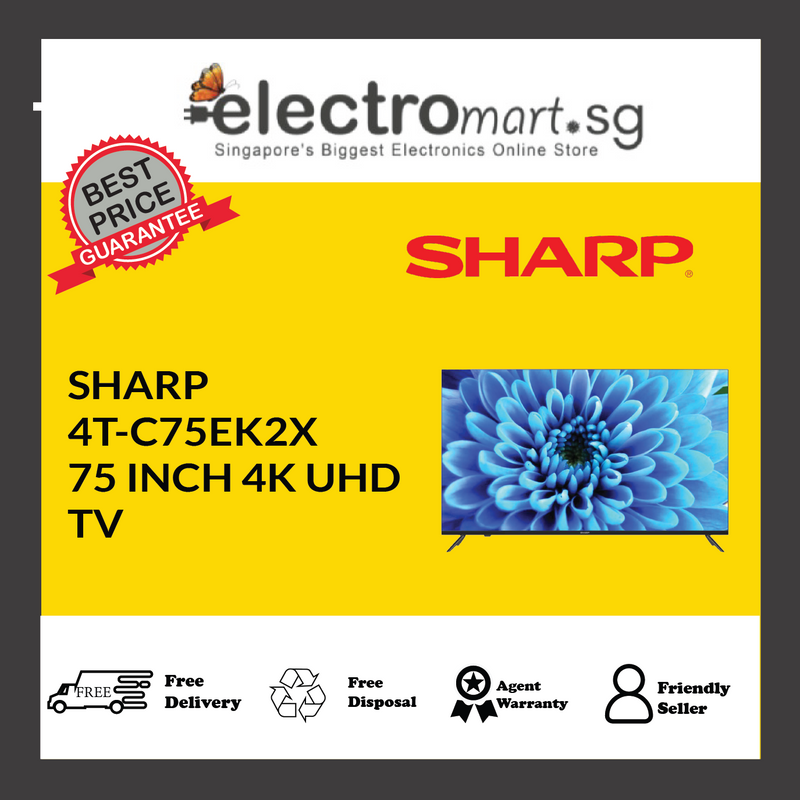 SHARP 4T-C75EK2X 75 INCH 4K UHD  TV