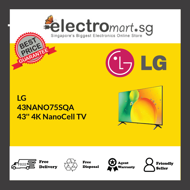 LG  43NANO75SQA 43'' 4K NanoCell TV