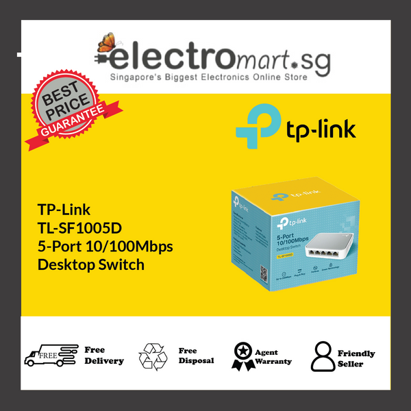 TP-Link TL-SF1005D 5-Port 10/100Mbps  Desktop Switch