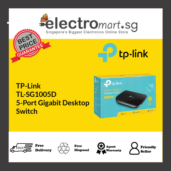 TP-Link TL-SG1005D 5-Port Gigabit Desktop  Switch