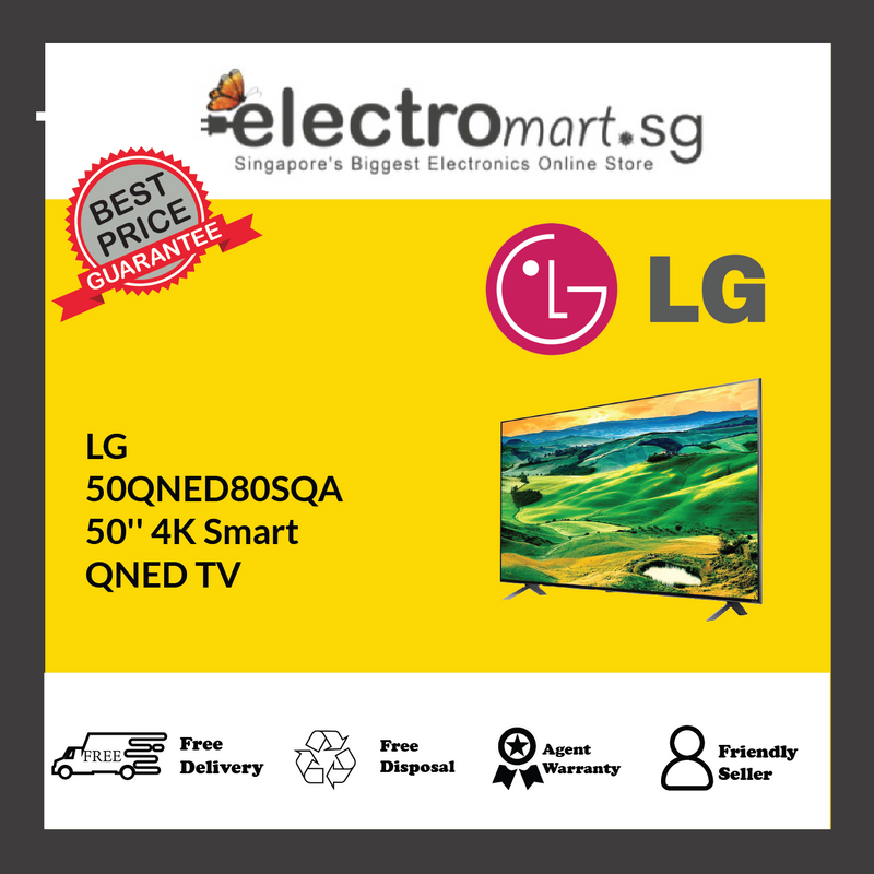 LG  50QNED80SQA 50'' 4K Smart  QNED TV