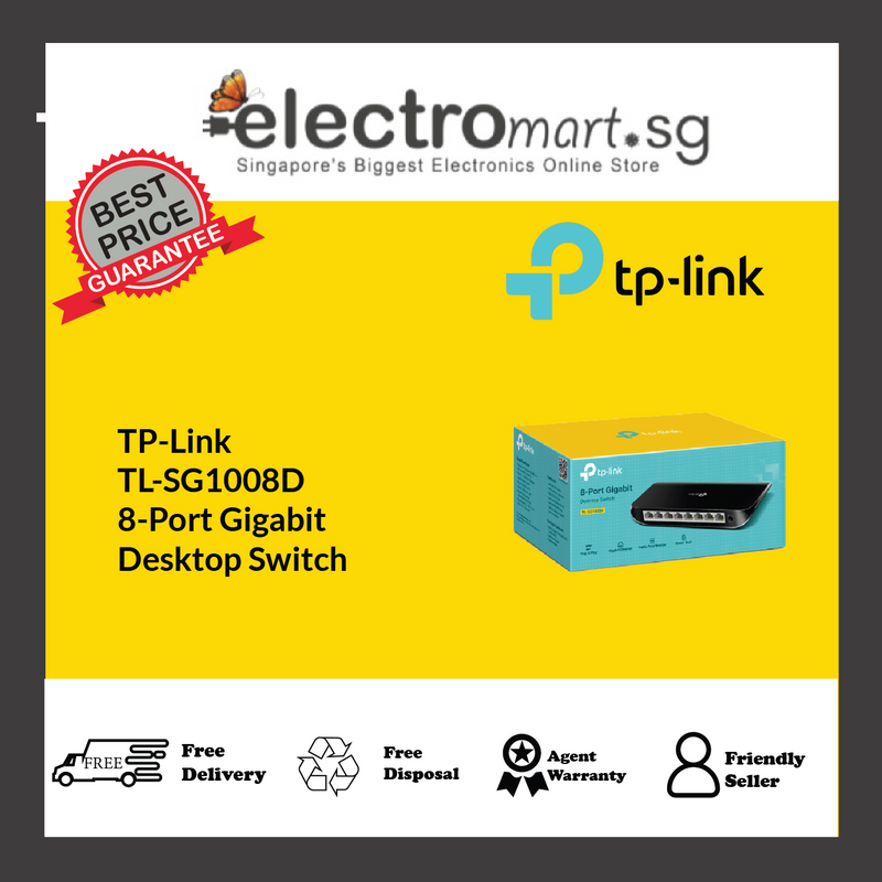 TP-Link TL-SG1008D 8-Port Gigabit  Desktop Switch