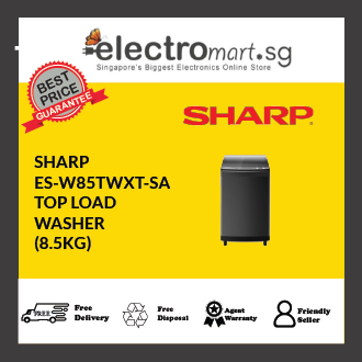 SHARP ES-W85TWXT-SA Top Load Washing Machine 8.5KG