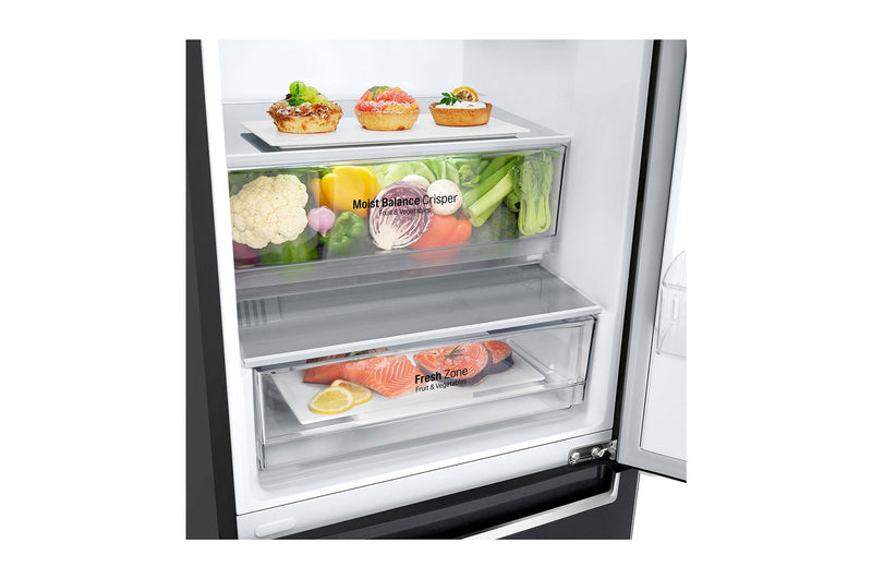 LG  GB-B3442MC 341L Bottom Freezer  with Smart Inverter  Compressor in  Matt Black