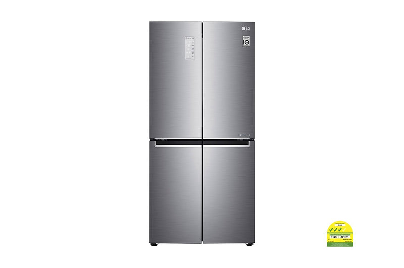 LG  GF-B4539PZ 464L  multi-door- refrigerators with  Inverter Linear  Compressor in  Platinum Silver