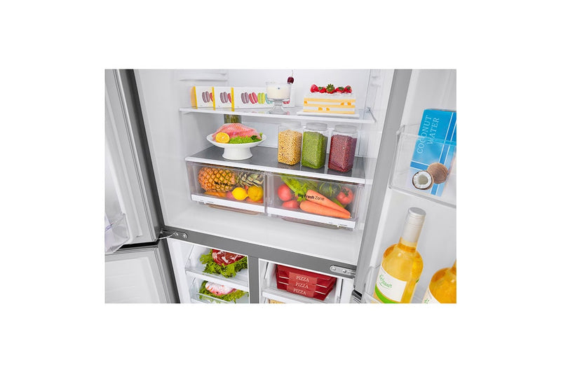 LG  GF-B4539PZ 464L  multi-door- refrigerators with  Inverter Linear  Compressor in  Platinum Silver