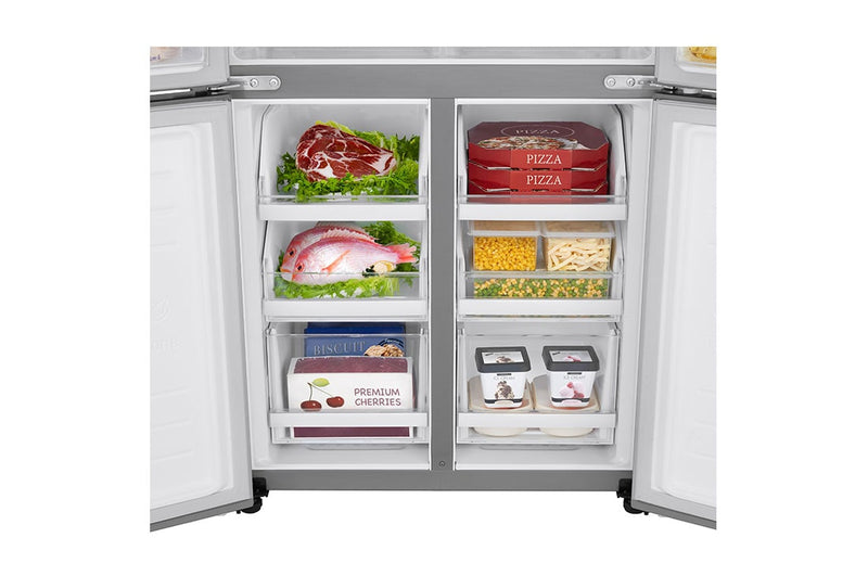 LG  GF-B4539PZ 464L  multi-door- refrigerators with  Inverter Linear  Compressor in  Platinum Silver