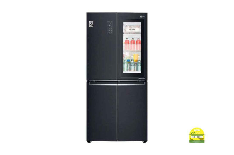 LG  GF-Q4919MT 464L Multi Door  Refrigerator with  InstaView  Door-in-Door™  in Matt Black