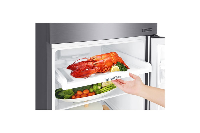 LG  GR-B2757PZ 253L Top Freezer with Linear Cooling  in Platinum Silver