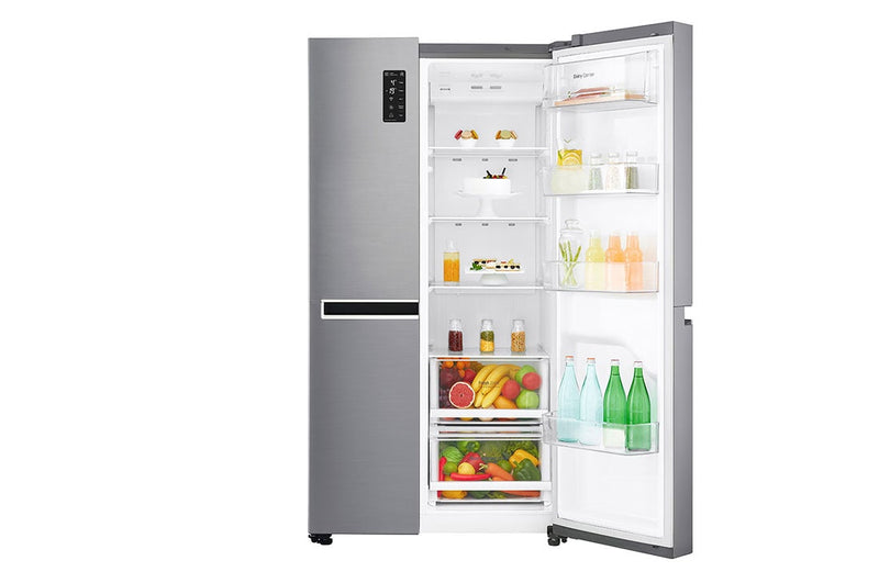 LG  GS-B6269PZ 626L  side-by-side-fridge  with Inverter Linear  Compressor in  Platinum Silver