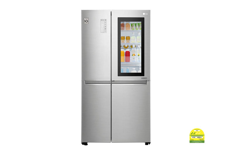 LG  GS-Q6278NS 626L  side-by-side-fridge  with InstaView in  Noble Steel
