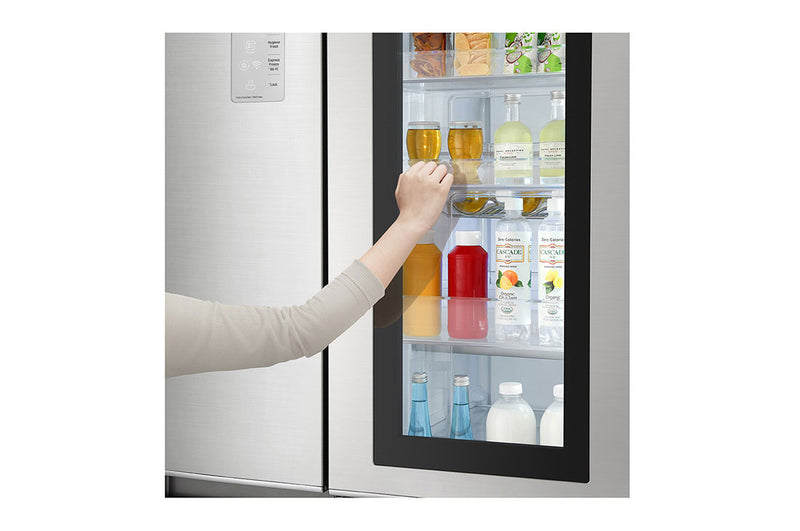 LG  GS-Q6278NS 626L  side-by-side-fridge  with InstaView in  Noble Steel