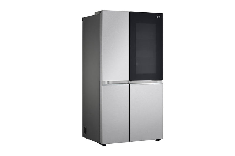 LG  GS-Q6472NS 647L  side-by-side-fridge  with InstaView  Door-in-Door™  in New Noble Steel