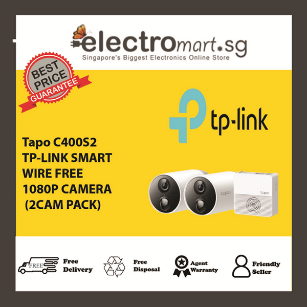 TP-LINK SMART WIRE FREE 1080P CAMERA (2CAM PACK)