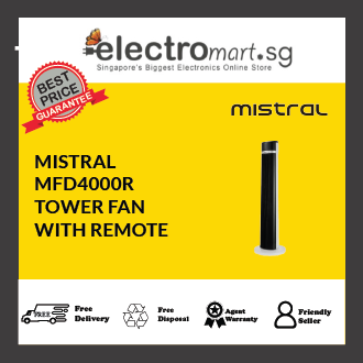 MISTRAL MFD4000R TOWER FAN WITH REMOTE