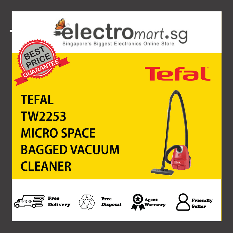 TEFAL TW2253 MICRO SPACE  BAGGED VACUUM  CLEANER