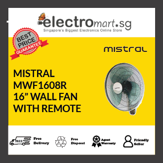 MISTRAL MWF1608R  16” WALL FAN WITH REMOTE