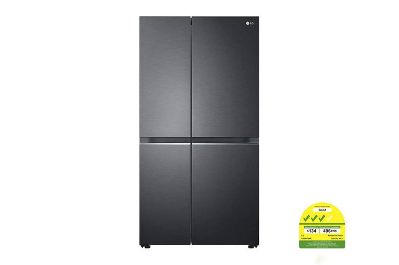 LG  GS-B6472MC 647L  side-by-side-fridge  with Linear Compressor  in Matt Black