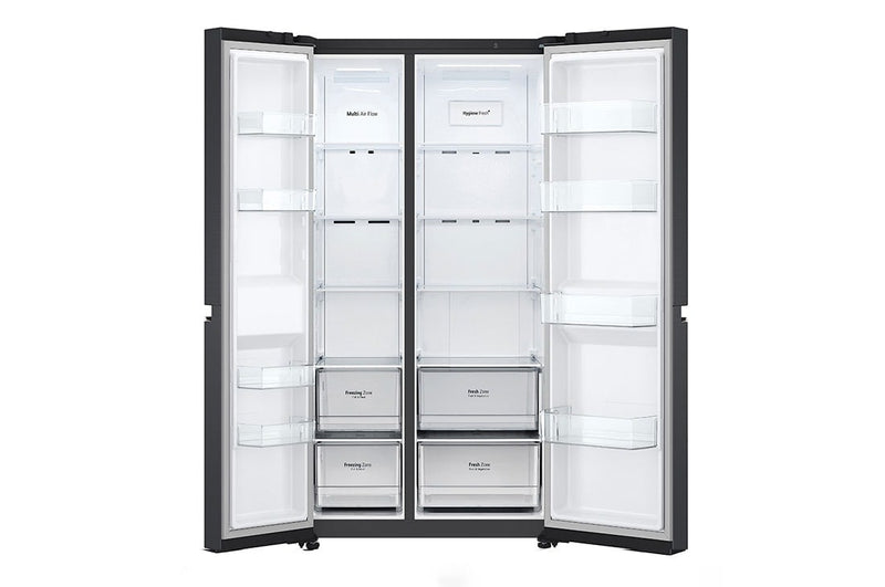 LG  GS-B6472MC 647L  side-by-side-fridge  with Linear Compressor  in Matt Black