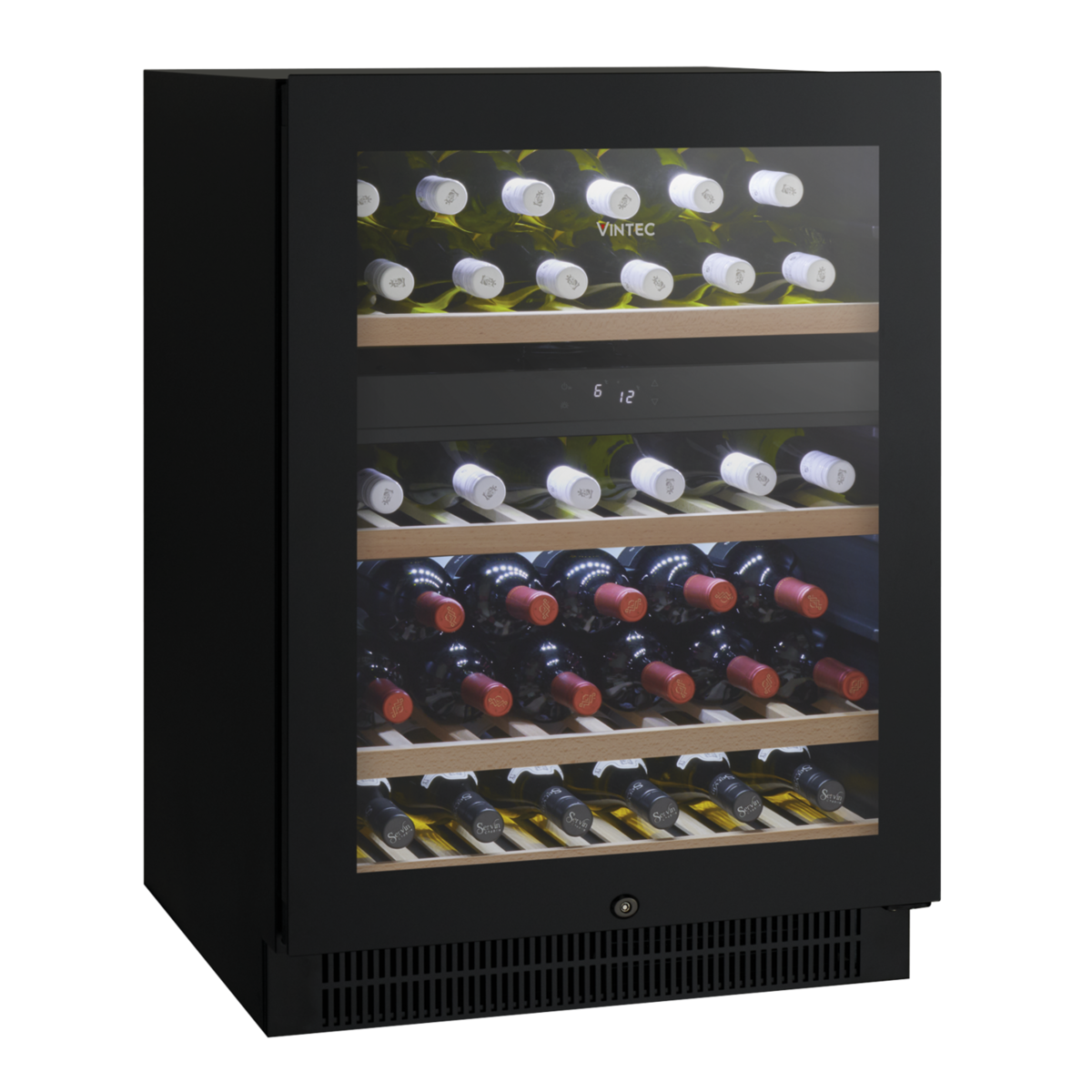 Vintec VWD050SBA-X 50 bottle dual zone cellaring