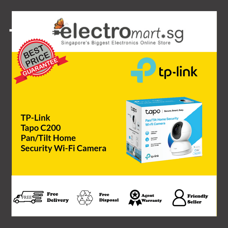 TP-Link Tapo C200 Pan/Tilt Home  Security Wi-Fi Camera