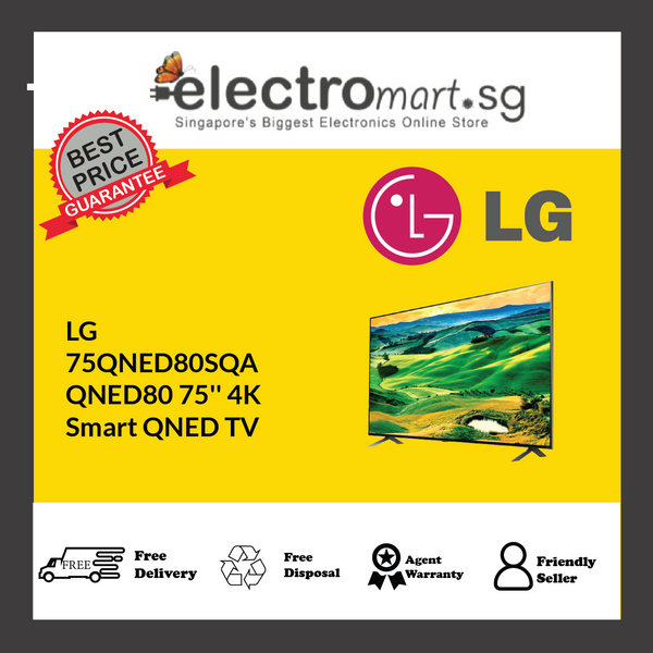 LG  75QNED80SQA QNED80 75'' 4K  Smart QNED TV