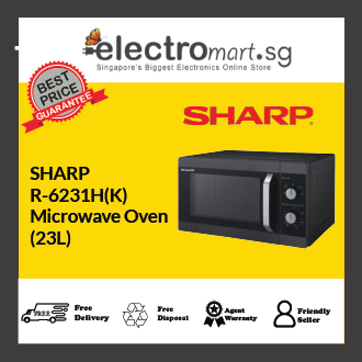 Sharp R-6231H(K) Basic Microwave Oven (23L)