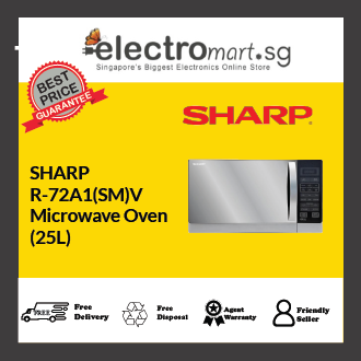 SHARP R-72A1(SM)V MICROWAVE OVEN WITH GRILL (25L)