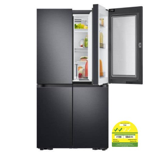 Samsung RF65A93T0B1/SS Triple Cooling Multi Door Refrigerator  Energy Rating 2 Ticks 599L