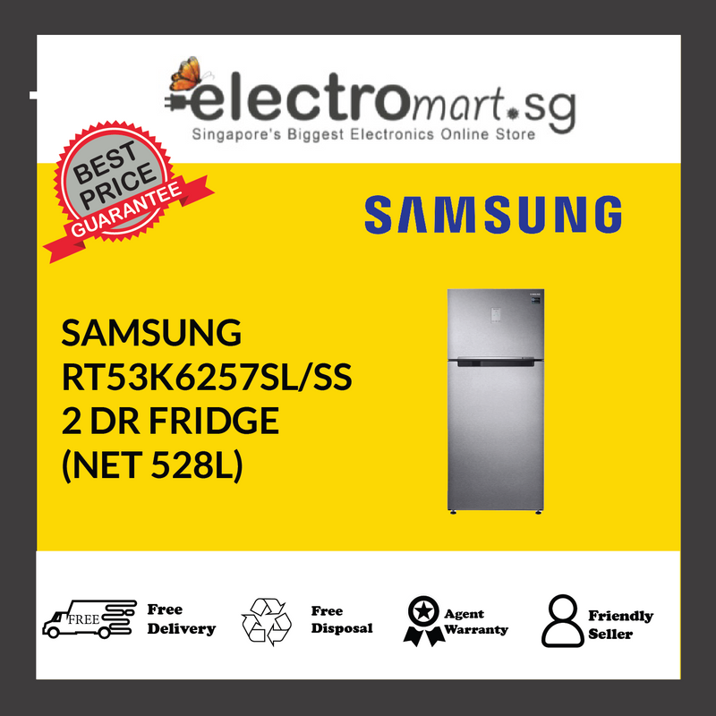 Samsung RT53K6257SL/SS Twin Cooling Plus™ Top Mount Freezer