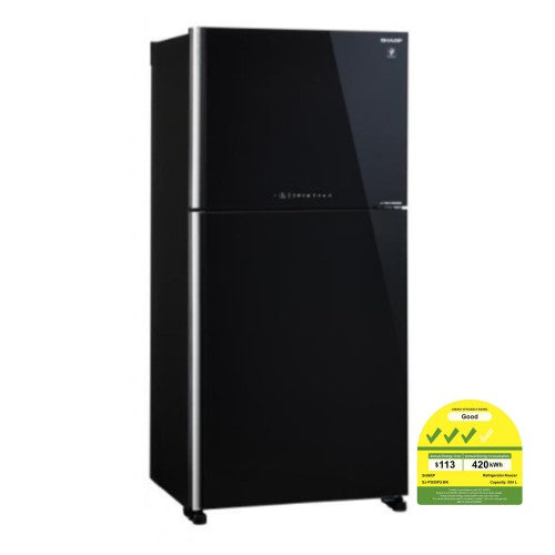 Sharp SJ-PG55P2-BK Top Freezer Refrigerator (554L)