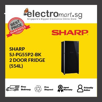 Sharp SJ-PG55P2-BK Top Freezer Refrigerator (554L)