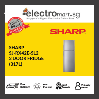 Sharp SJ-RX42E-SL2 Top Freezer Refrigerator (317L)