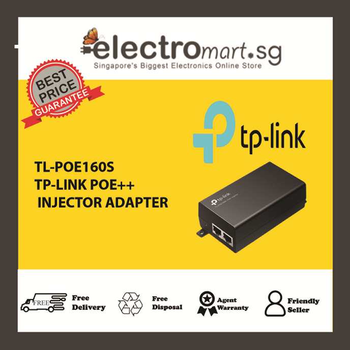 TP-LINK POE++ INJECTOR ADAPTER/TL-POE160S
