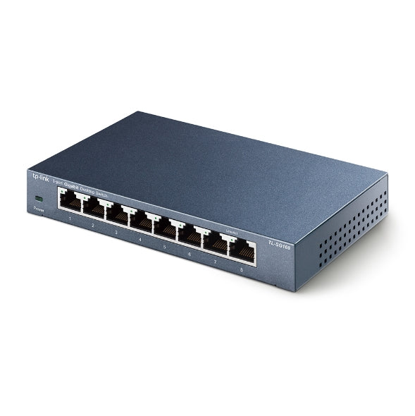 TP-Link TL-SG108 8-Port 10/100/1000Mbps  Desktop Switch