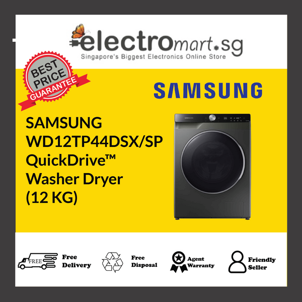 SAMSUNG WD12TP44DSX/SP QuickDrive™ Washer Dryer 12Kg 4 Ticks