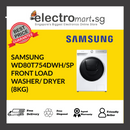 SAMSUNG WD80T754DWH/SP FRONT LOAD WASHER/ DRYER (8KG) QDRIVE(BUBBLE+SPEEDSPRAY)