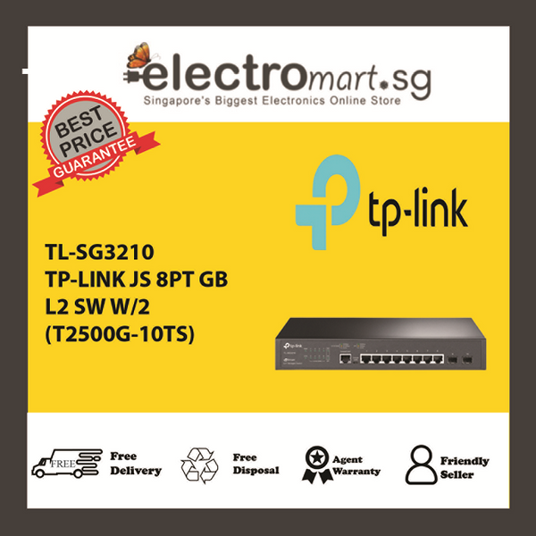 TP-LINK JS 8PT GB L2 SW W/2 SFP(T2500G-10TS)