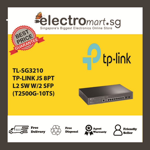 TP-LINK JS 8PT GB L2 SW W/2 SFP(T2500G-10TS)