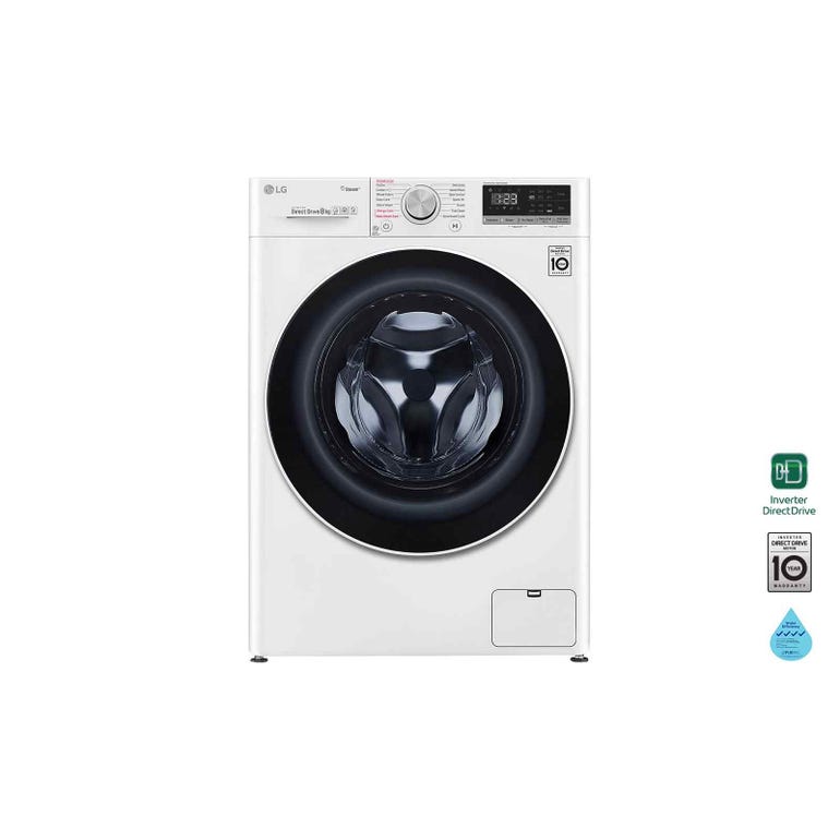 LG 8KG FRONT LOAD WASHING MACHINE AI DIRECTDRIVE™ FV1408S4W (WHITE)