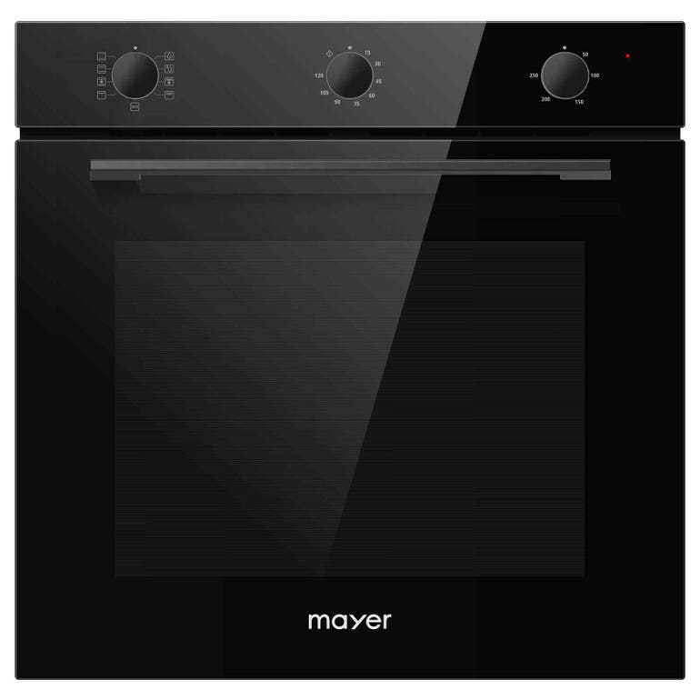 MAYER 75L BUILT IN OVEN WITH SMOKE VENTILATION SYSTEM MMDO8R (BLACK) - EXCLUDE INSTALLATION