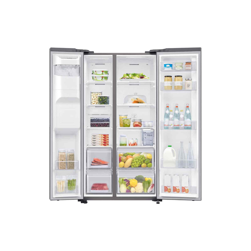 Samsung RS64R5306M9/SS SpaceMax™ Side by Side Refrigerator Energy Rating 3 Ticks 617L