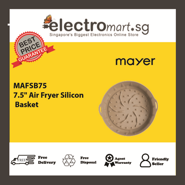 Mayer 7.5” Air Fryer Silicon Basket MAFSB75