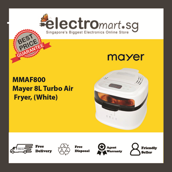 MAYER MMAF800 HASSLE - AIR FRYER ( 8L ) UP TO 80% LESS OIL