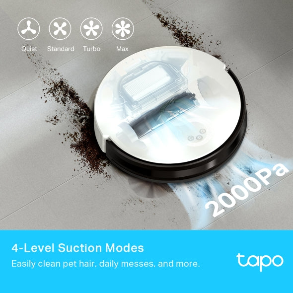 TP-Link Tapo RV10 Plus Robot Vacuum &  Mop + Smart  Auto-Empty Dock